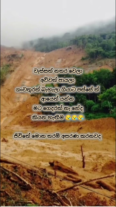 අහිමිවීම් සියල්ල දරාගෙන නැගී සිටීමට සියලු දෙනාටම ධෛර්යය ශක්තිය ලැබේවා 🙏