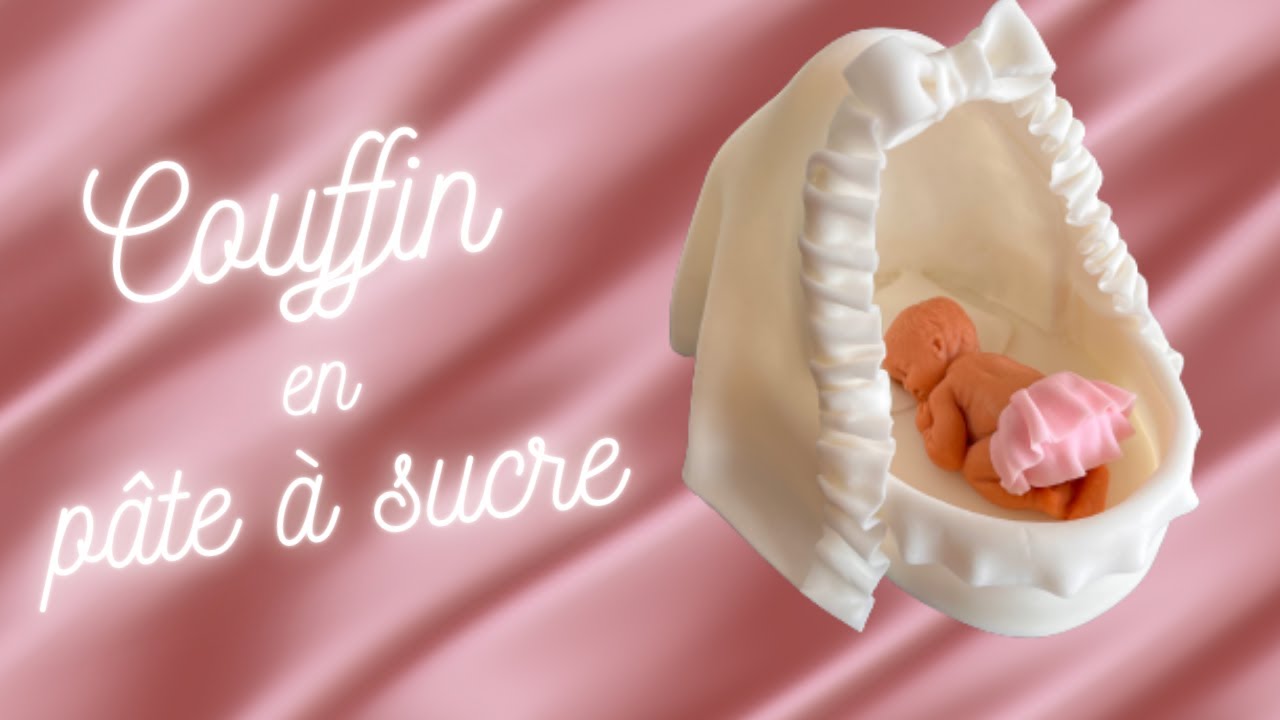 Couffin en pâte à sucre (Fondant baby basket)