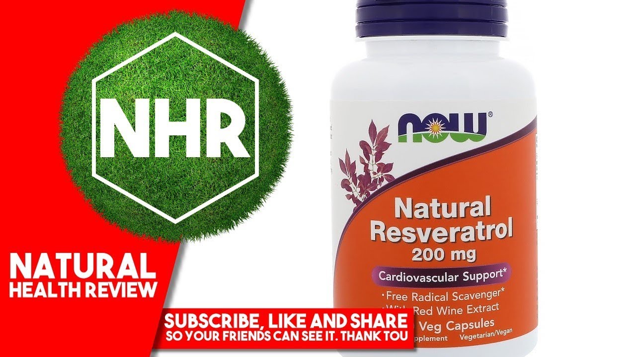 Now Foods, Natural Resveratrol, 200 mg, 120 Veg Capsules