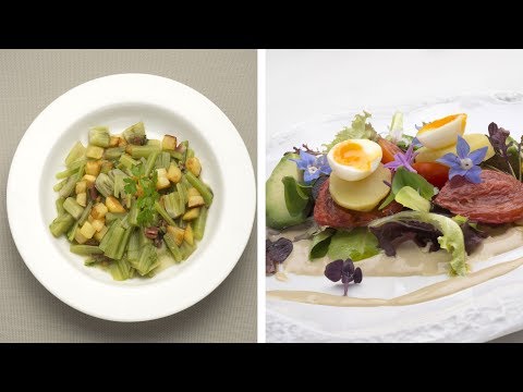 Video: Ensalada De Tallo De Borraja Con Jamón Y Parmesano