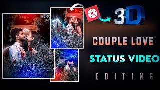 Behind Object Special Couple 3d Status Video Editing | 3d Valentine's Day Special Video Editing screenshot 4