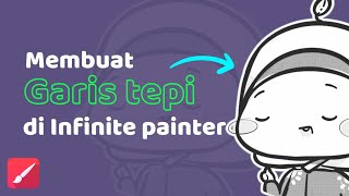 Cara membuat Garis tepi di Infinite Painter