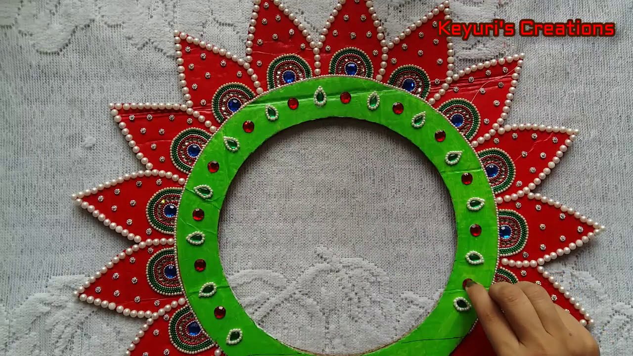 126. Ganpati Decoration idea  | इको फ्रेंडली गणपति मखर | DIY Eco Friendly Decoration Idea | Sinhasan