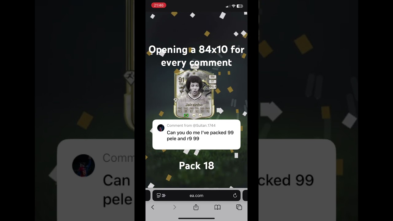 Opening a 84x10 for every comment pack 18