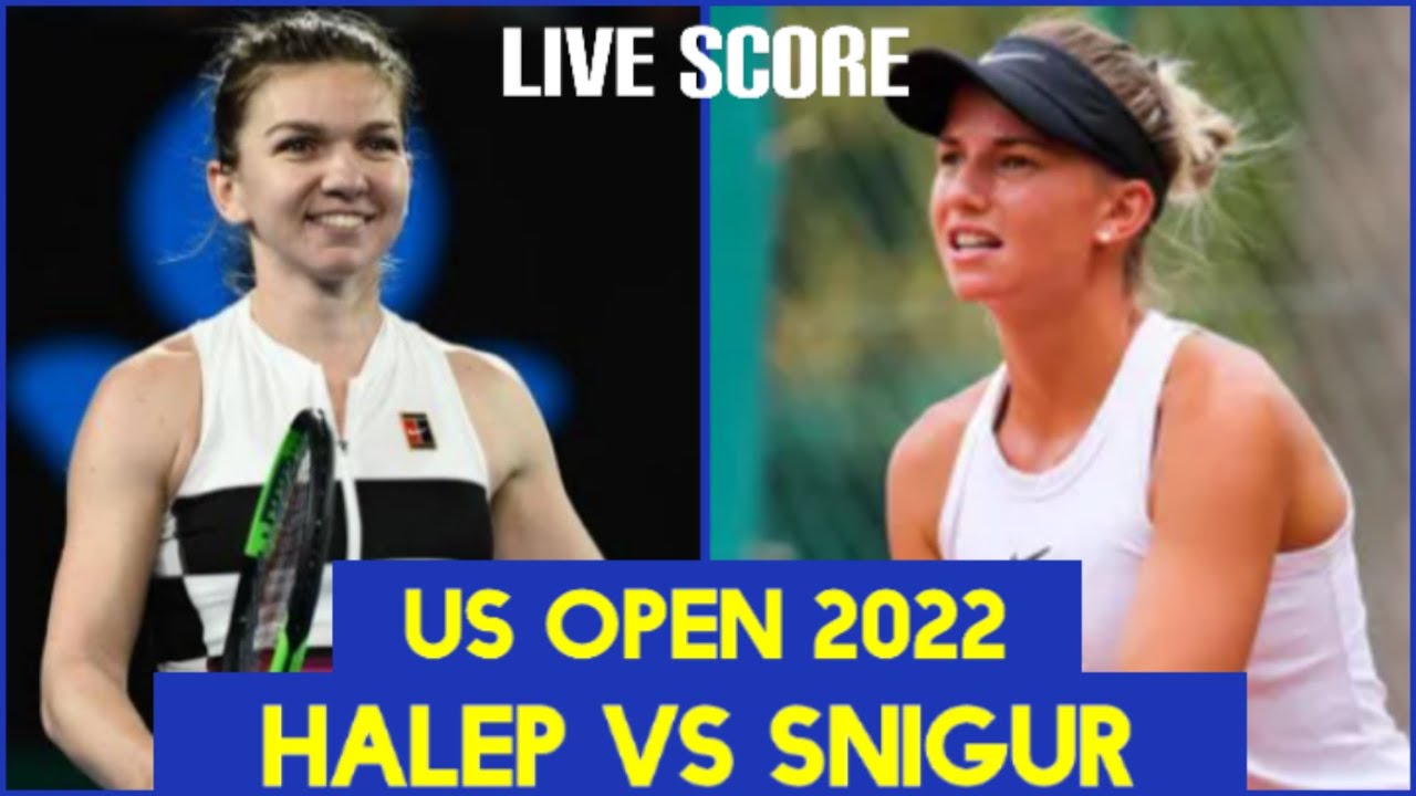 halep live score