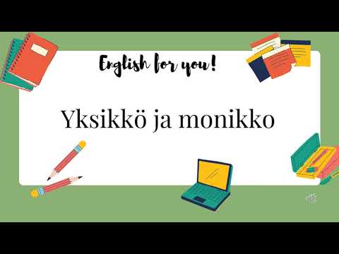 Video: Onko hommes yksikkö vai monikko?