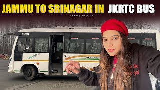 Jammu to Srinagar in JKRTC Mini Bus journey 🚌 जम्मू से कश्मीर बस 🥰 Travel with Jo