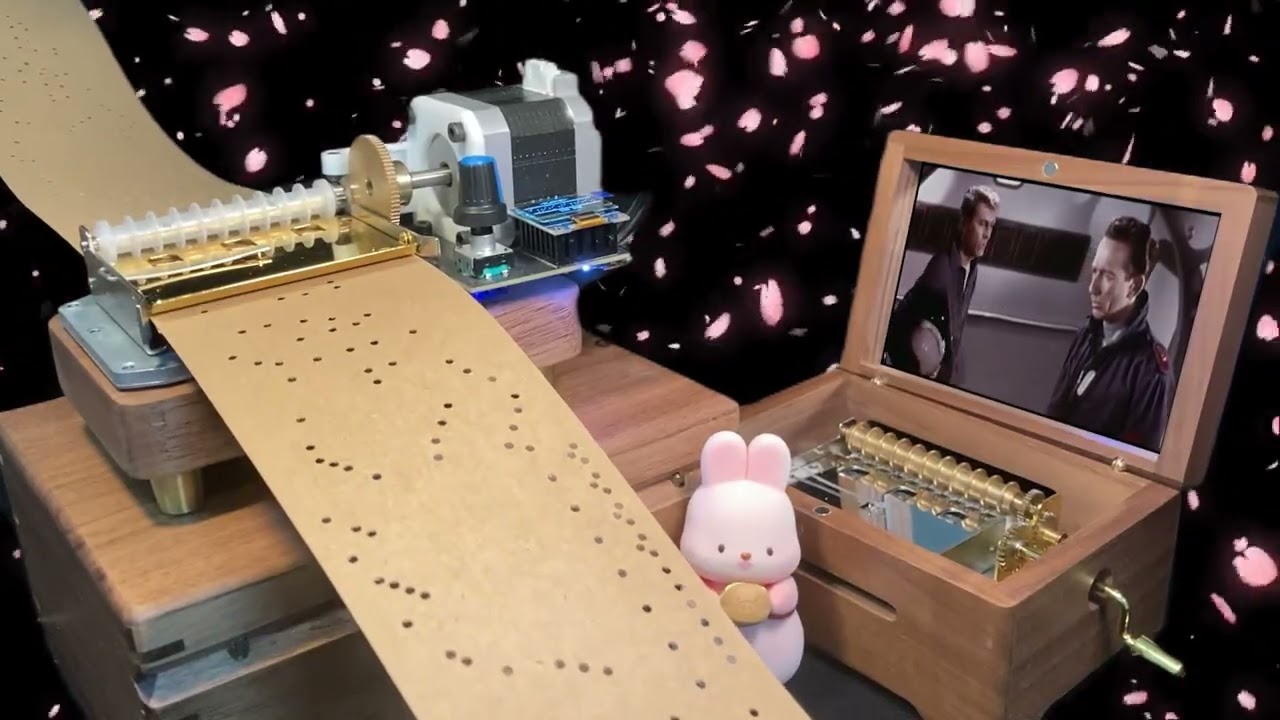 Watch This Paper Tape Music Box Play Flower Dance You Won't Believe the Magic!