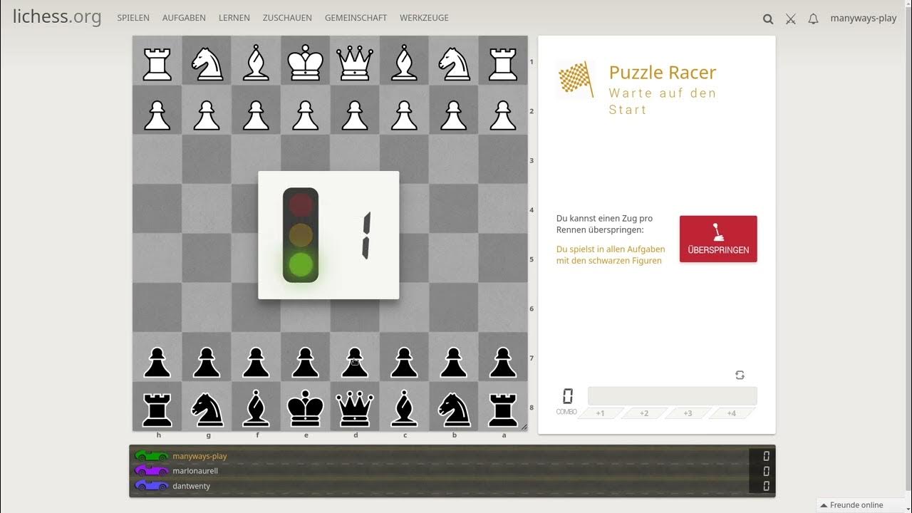 Trying 'Puzzle Racer' On Lichess 