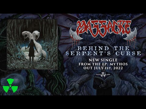 MASSACRE - Behind The Serpent's Curse Feat. Anders Odden of Cadaver (OFFICIAL VISUALIZER)
