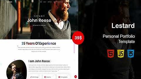 Lestard-Personal Portfolio Template | Themeforest Website Templates and Themes