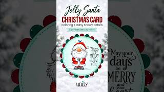 Information Jolly Santa Christmas Card + Easy Snowy Details Update