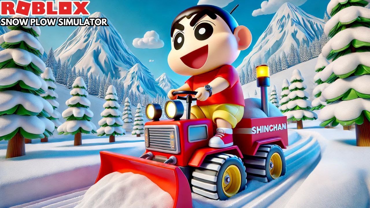 Snow Plow Simulator Gameplay in Tamil | GAMING WITH SHINCHAN