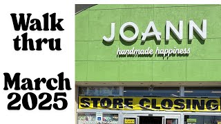 Take a walk through the JoAnn Fabric store closeout, clearance, liquidation sale to see what’s left!