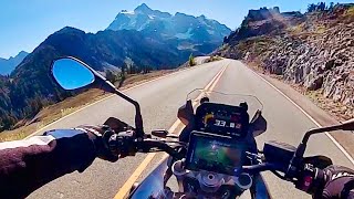 Riding a BMW F750GS down Artist Point | Mount Baker Washington [4K]