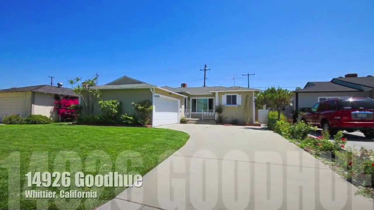 Whittier Homes for Sale 14926 Goodhue YouTube