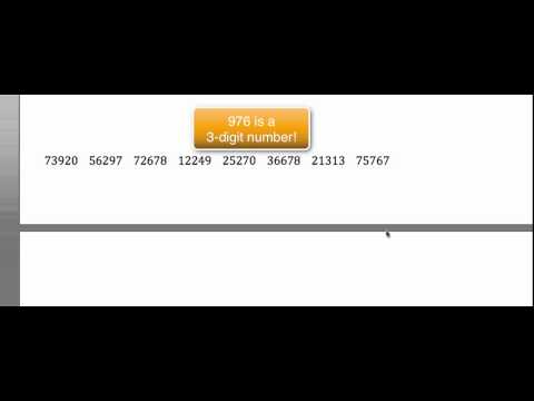 JByrom's How to use a random number table