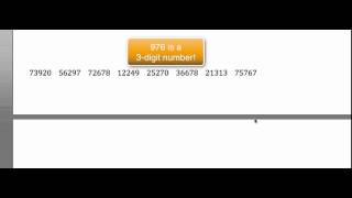 JByrom's How to use a random number table