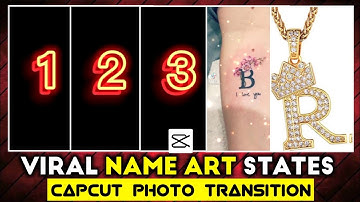 Trending 1 2 3 Name Art Status Editing | CapCut Status Video Editing | Usama Rajput.