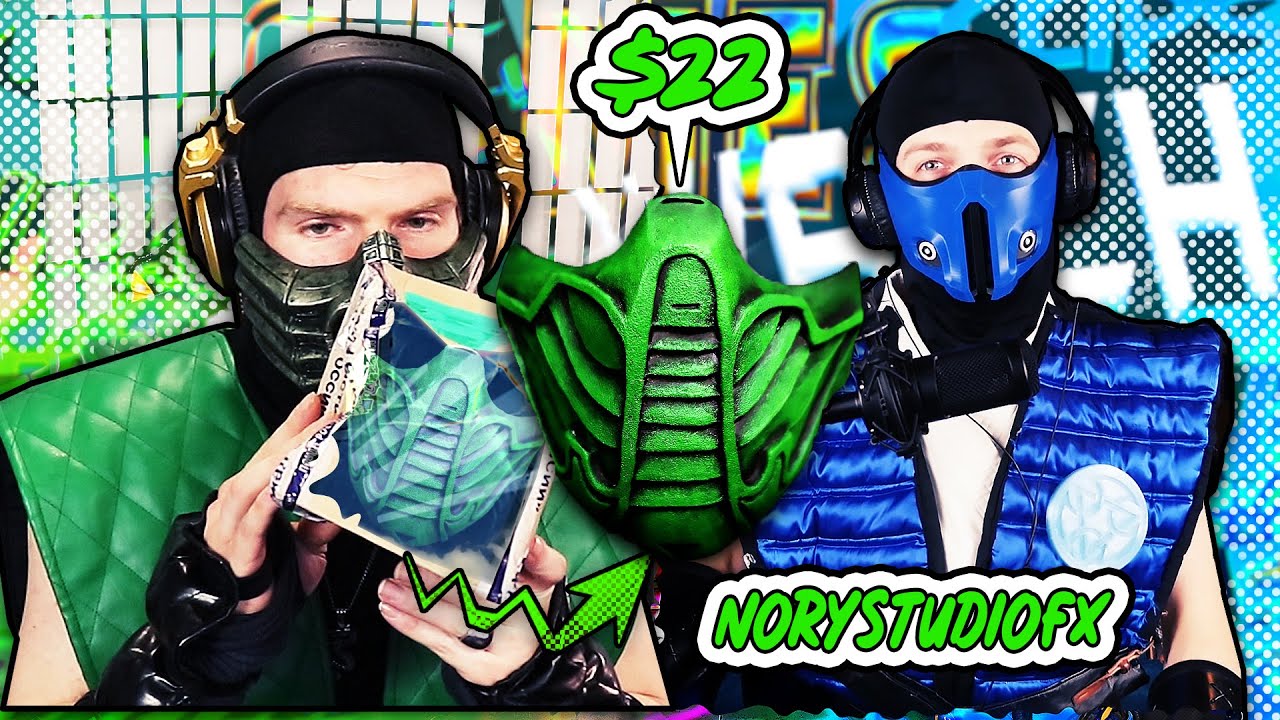 Reptile and Sub-zero Open a Box! A Cheap Reptile Themed Mask By NoryStudioFX! | MK11 PARODY!