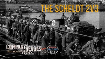 CoH: D-DAY, JUNE 1944 & AFRIKA 43 HISTORICAL ADD-ON(V2.2)- 2vs3(Experts)- Map: The Scheldt