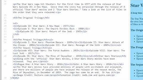 HTML: White Space and Clean Code
