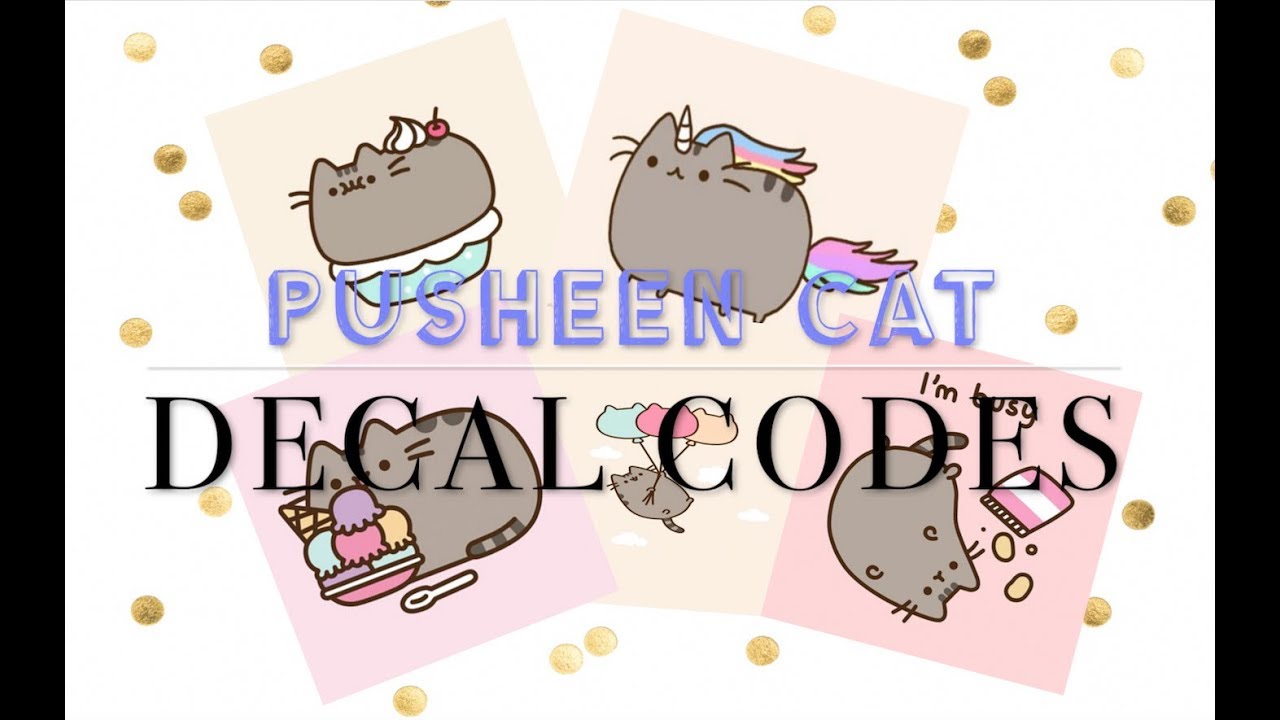 Bloxburg Pusheen Cat Decal Codes Youtube - roblox cat decal id
