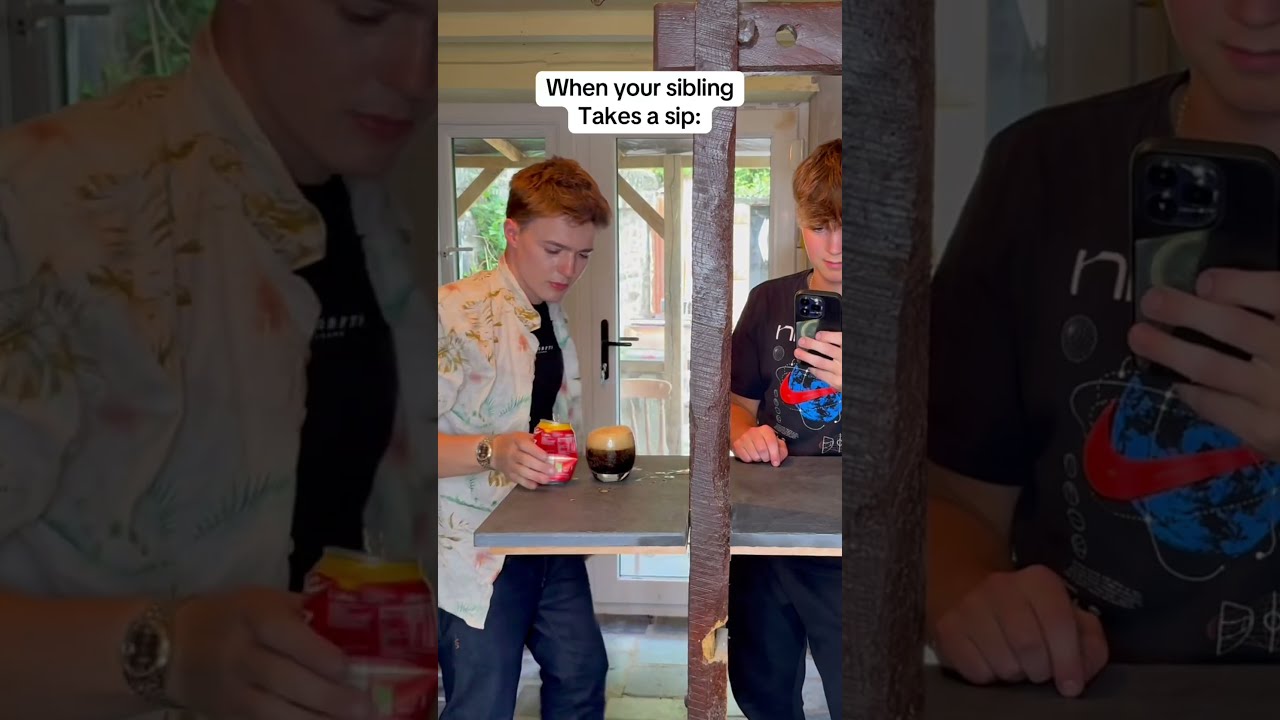 When Your Sibling Takes A Sip AstonBaillie