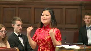 Sharon Chau | Meritocracy Debate | Propositon (1/8) | Oxford Union