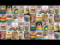 🌈Rainbow Theme Cake Design 2023/Rainbow Cake/Unicorn Rainbow Cake/Colourful Cake Design/Cake Design