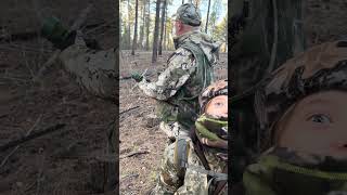 Wait for her reaction. Turkey gobble hits different! #Shorts #hunting #turkeyhunting #turkeyseason