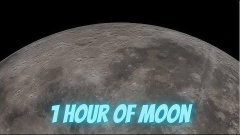 Moon rotation | 1 hour loop video.
