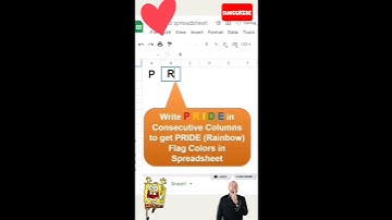 Use PRIDE command in msexcel |do rainbow 🌈🌈 sheet in msexcel | colourful sheet msexcel #exceltip2022