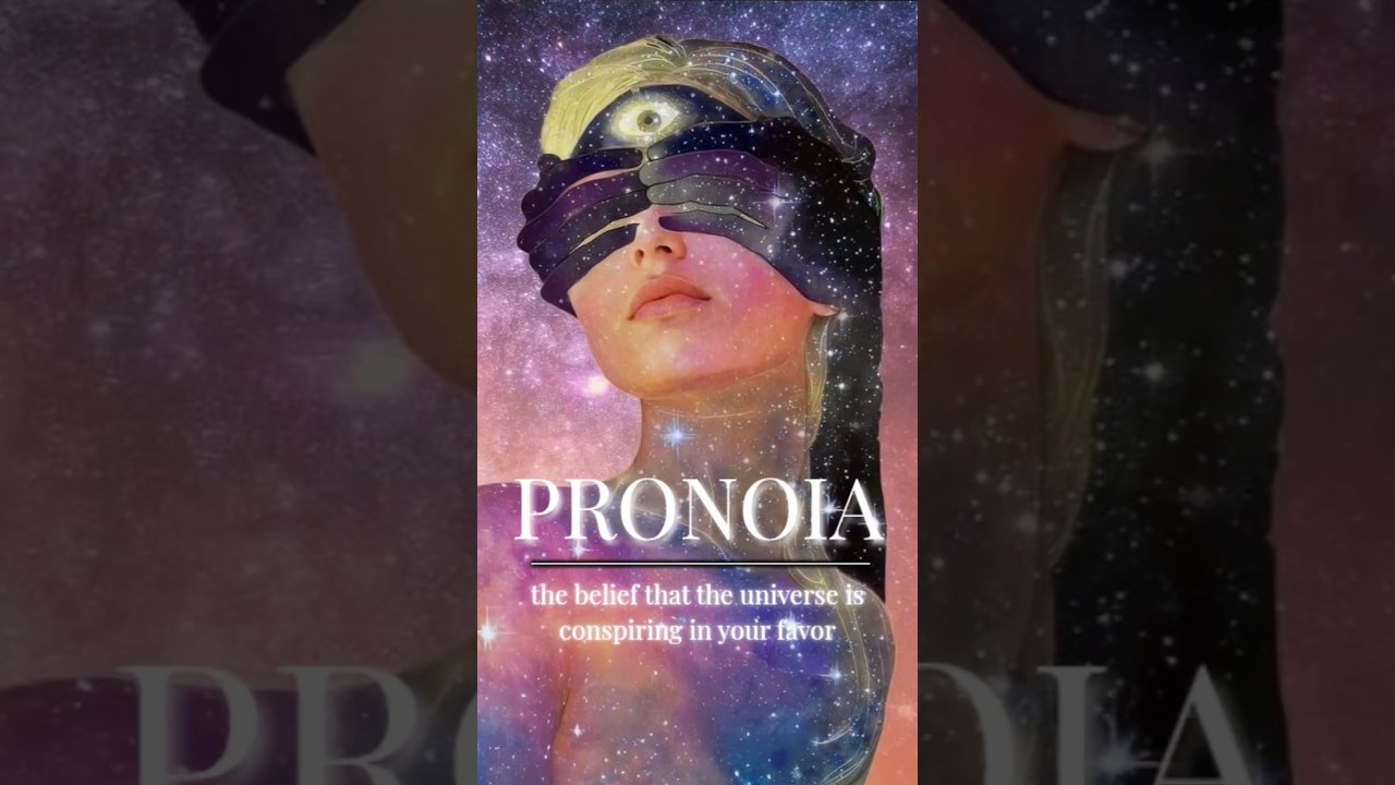 Pronoia is a belief that the universe is conspiring in your favor. ✨ 