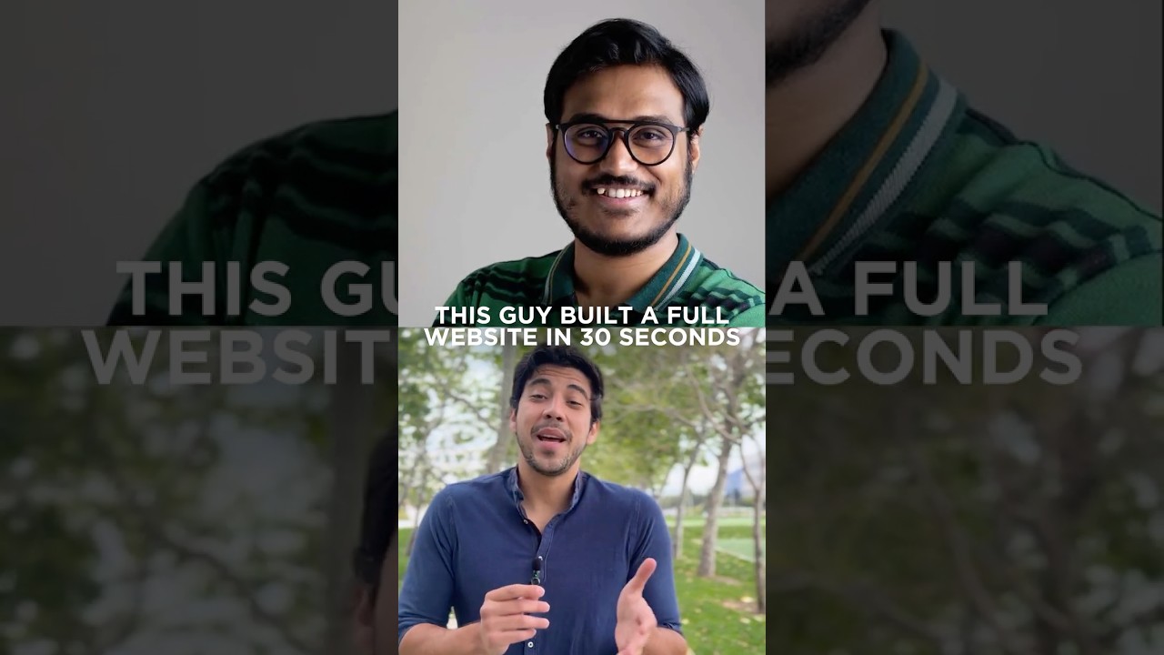 This Guy Built a Full Website in 30 Seconds