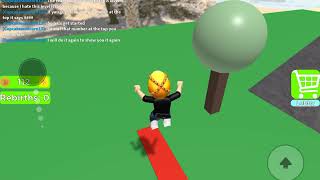 Doing an experiment in a roblox dropper.