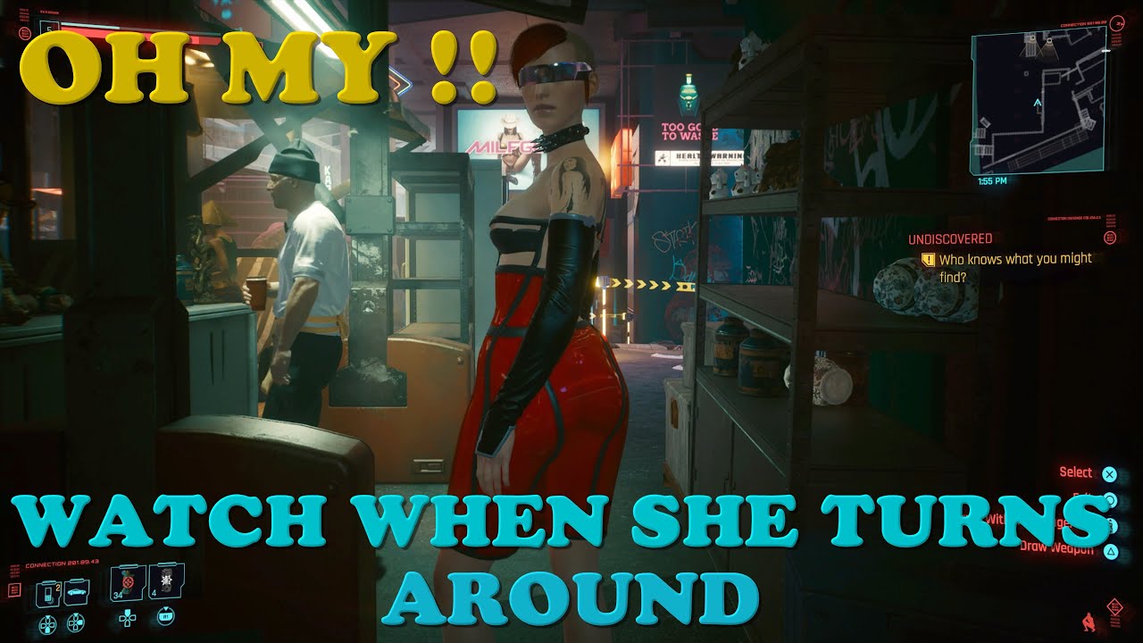 She aint got no panties on CYBERPUNK 2077 YouTube