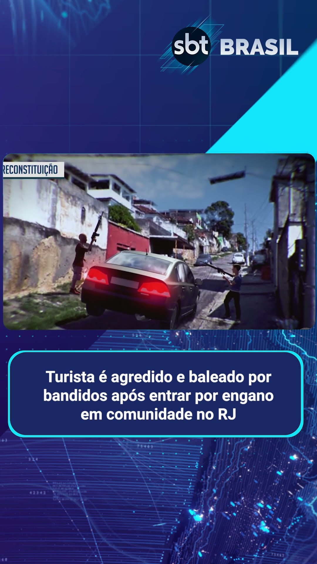 Turista erra caminho, entra em comunidade e é baleado no Rio | SBT Brasil (24/02/25)