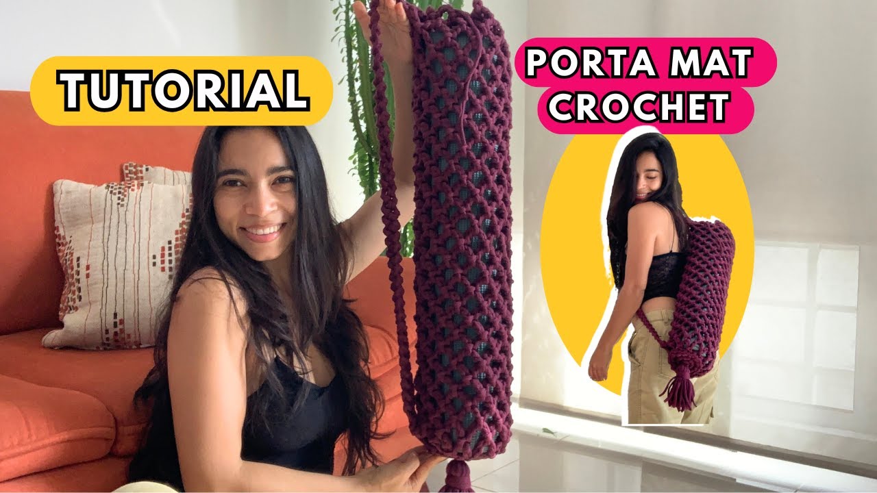 Tutorial Mochila para Mat de Yoga en Crochet 🧘🏼‍♀️🥨