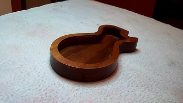 Making a Walnut guitar tray on the CNC router