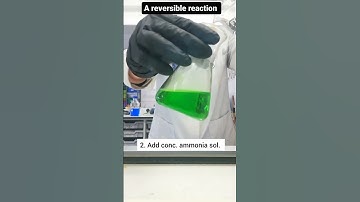 A very dramatic reversible reaction//it