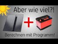 ☀️Solaranlage berechnen + 🖥️ Programm dafür | Wie viel Solarpower brauche ich? 🔋 | Plan the Van