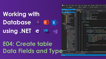 Create Table and Data fields - Oledb .NET E04