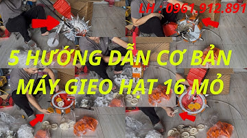 Instructies voor het gebruik van de 16-tands roestvrijstalen zaaimachine - BEKIJK DE HELE video o...