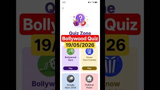 Googly Quiz & Hindustan Times Quiz Answers Today | Bollywood Quiz ✔️ Play & Win 🎁 #hindustan #shorts