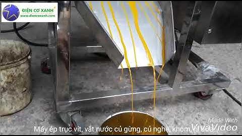 Máy ép trục vít, ép tách nước củ gừng, củ nghệ, khóm, lá dứa,...