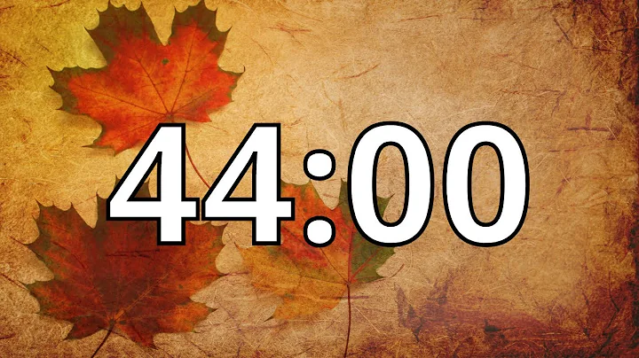 44 Minutes Autumn/Fall Countdown Timer With Music and Alarm (Simple Beep)