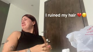 Hair colour Transformation in Vietnam 🇻🇳 GONE WRONG 😭😩