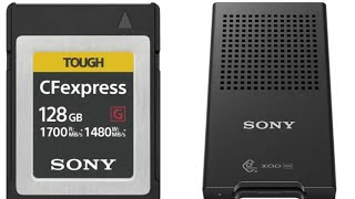 Sony announced a new CFexpress card reader and its new super fast CEB-G128 memory card.