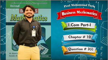 Ch # 10 - Q # 3( i ) | Binary System | I.Com Part - 1 | Business Mathematics